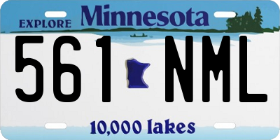 MN license plate 561NML