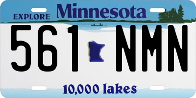 MN license plate 561NMN