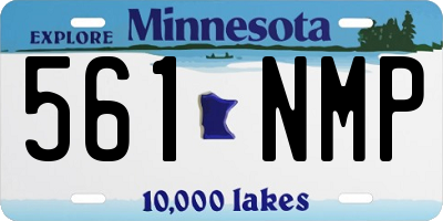 MN license plate 561NMP
