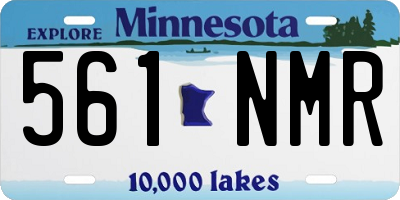 MN license plate 561NMR