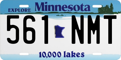 MN license plate 561NMT
