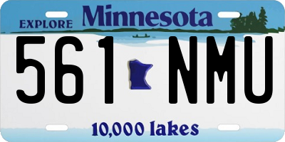 MN license plate 561NMU