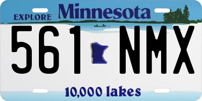 MN license plate 561NMX