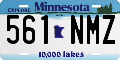 MN license plate 561NMZ