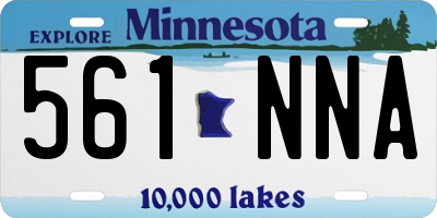 MN license plate 561NNA