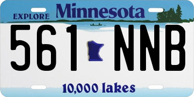 MN license plate 561NNB