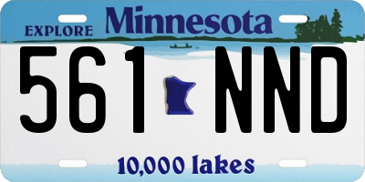 MN license plate 561NND