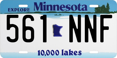 MN license plate 561NNF