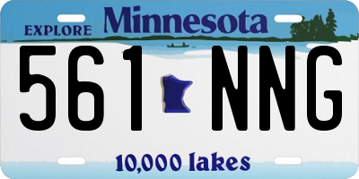 MN license plate 561NNG