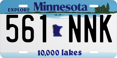 MN license plate 561NNK