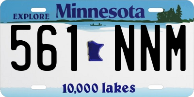 MN license plate 561NNM