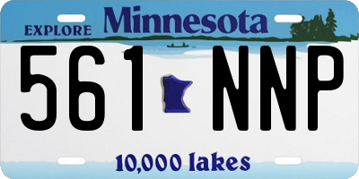 MN license plate 561NNP