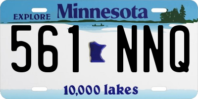 MN license plate 561NNQ