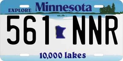 MN license plate 561NNR