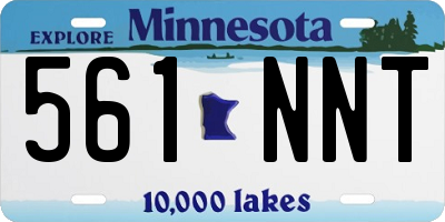 MN license plate 561NNT