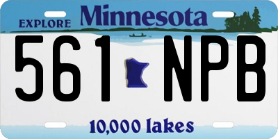 MN license plate 561NPB