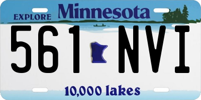 MN license plate 561NVI