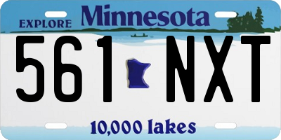 MN license plate 561NXT