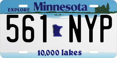MN license plate 561NYP