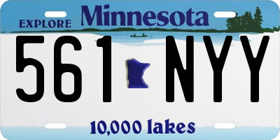 MN license plate 561NYY