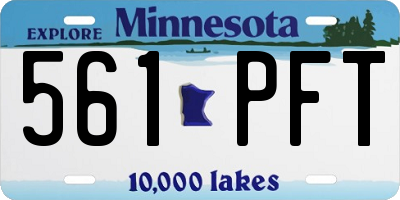 MN license plate 561PFT