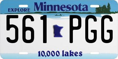 MN license plate 561PGG