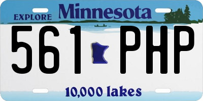 MN license plate 561PHP