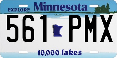 MN license plate 561PMX
