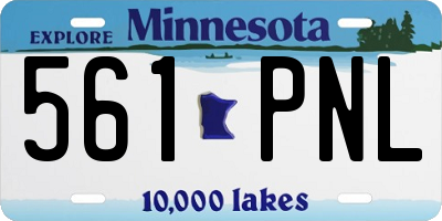 MN license plate 561PNL