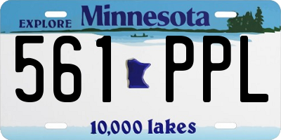 MN license plate 561PPL