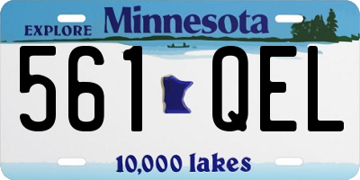 MN license plate 561QEL