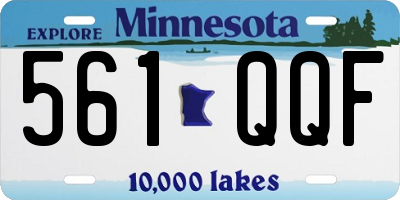 MN license plate 561QQF