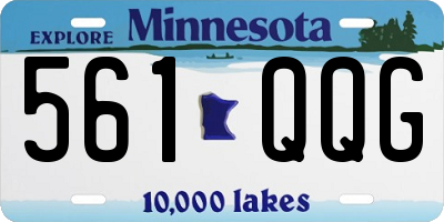 MN license plate 561QQG