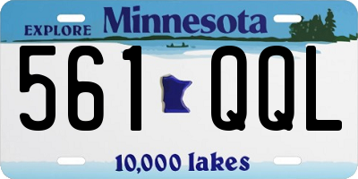 MN license plate 561QQL
