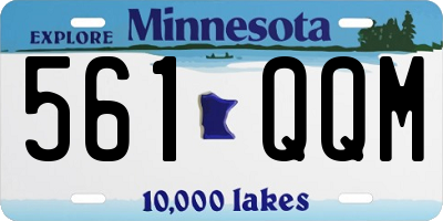MN license plate 561QQM