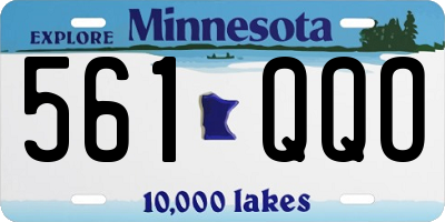 MN license plate 561QQO