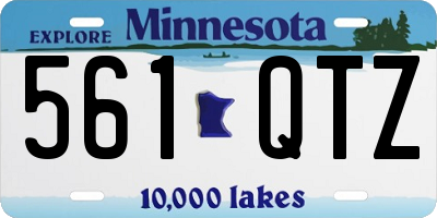 MN license plate 561QTZ