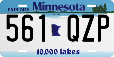 MN license plate 561QZP