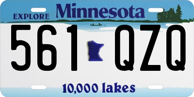 MN license plate 561QZQ