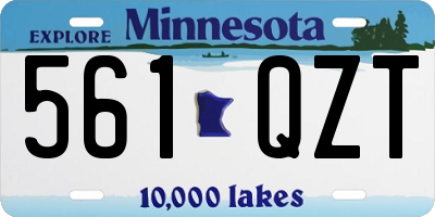 MN license plate 561QZT