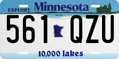 MN license plate 561QZU