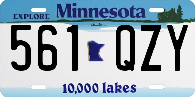 MN license plate 561QZY