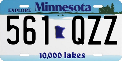 MN license plate 561QZZ