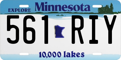 MN license plate 561RIY