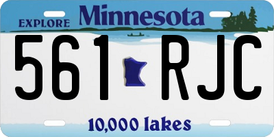 MN license plate 561RJC