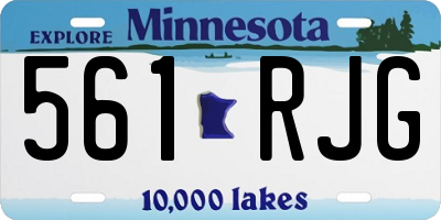 MN license plate 561RJG