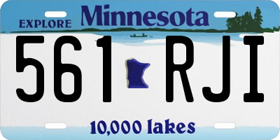 MN license plate 561RJI