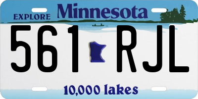 MN license plate 561RJL