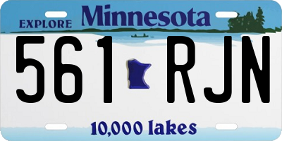 MN license plate 561RJN