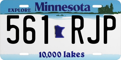 MN license plate 561RJP